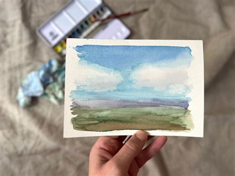 How to Paint Watercolor Landscapes: And Why the Sky Might Just Be a Giant Watercolor Canvas